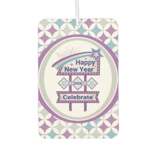 Ambientador Cartel Retro de Feliz Año Nuevo – Celebra Marquee