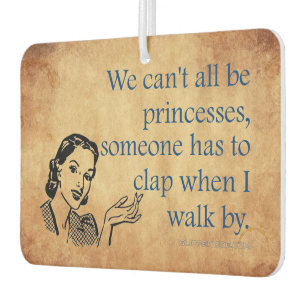 Ambientador Cartel retro de SlipperyJoe's princesas aplauden v