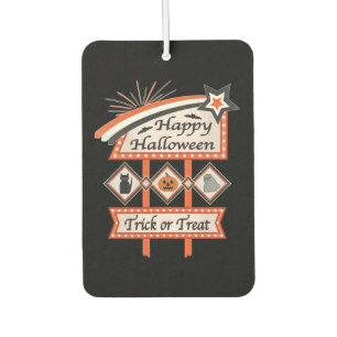 Ambientador Cartel Retro Vintage de Halloween – Truco o Truco