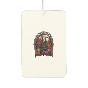 Ambientador Casa Embrujada Halloween Grabado Antiguo Camiseta