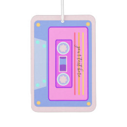 Ambientador Cassette de audio de color rosa rosado estético de