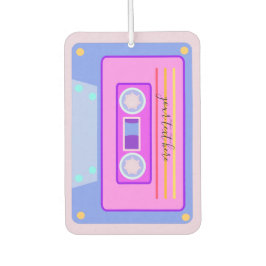 Ambientador Cassette de audio de color rosa rosado estético de