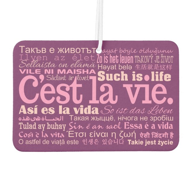 Ambientador C'est La Vie coche Air Fresner (Reverso)