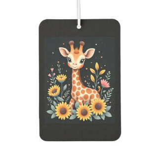 Ambientador Charming Giraffe Surrounded By Flowers Long Sleeve