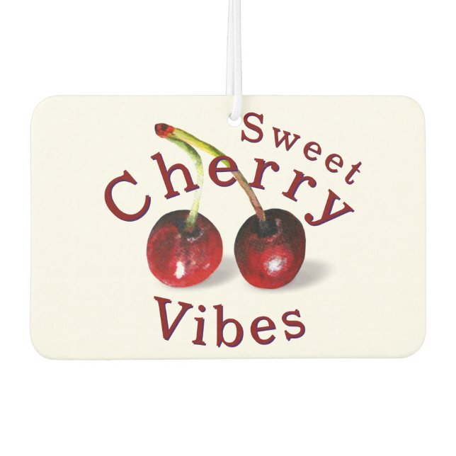 Ambientador Cherries Temática Car Air Freshener (Anverso)