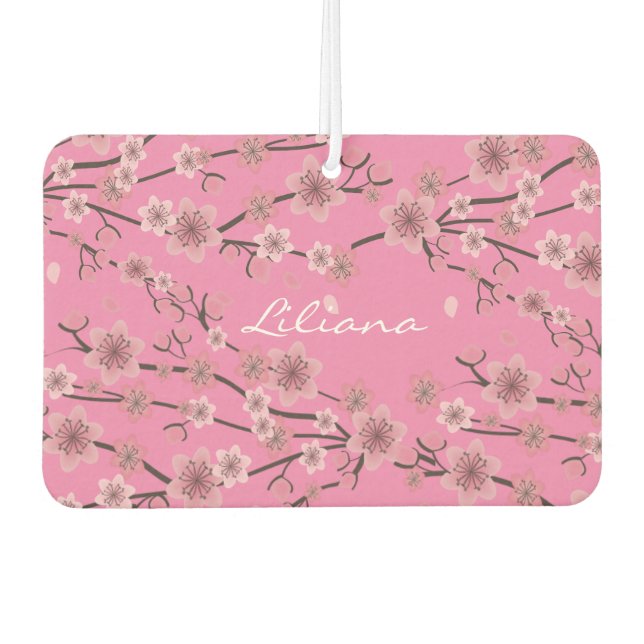 Ambientador Cherry Blossom Pink Name Car (Anverso)
