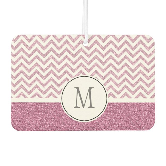 Ambientador Chevron Purpurina de Pink Glam Faux (Anverso)