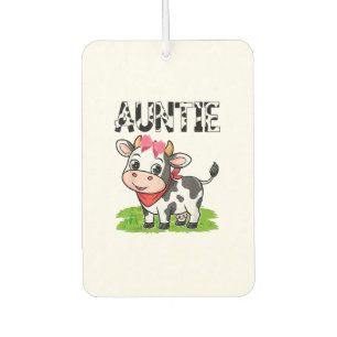 Ambientador Chica de la familia Cow Auntie Cumpleaños