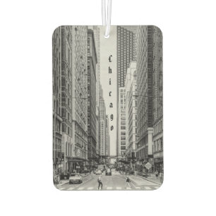 Ambientador Chicago Madison Street Grayscale Air Freshener