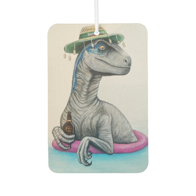 Ambientador Chill AF Velociraptor - Air Freshener (Anverso)