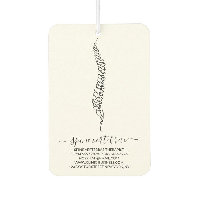 Ambientador Chiropractic Service Chiro Chiropractor  (Anverso)