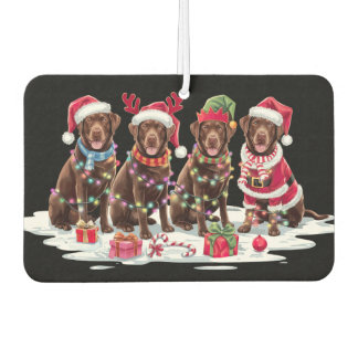 Ambientador chocolates de Labrador Santa hat rivalizan con ele
