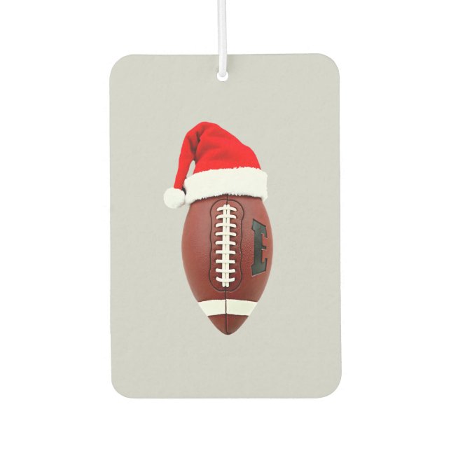 Ambientador Christmas American Football Ball Santa Hat (3) (Anverso)
