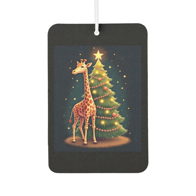 Ambientador Christmas Giraffe Official Tree Topper Funny Tall  (Anverso)