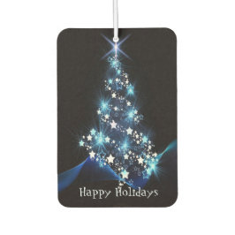 Ambientador Christmas Party Blue Tree Shiny Black Elegant