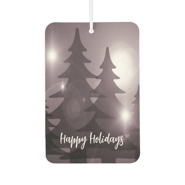 Ambientador Christmas Party Pink Trees Holiday Winter Elegant (Anverso)