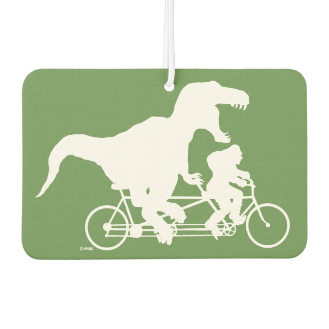 Ambientador Ciclismo en cuatchin con T-rex (Anverso)