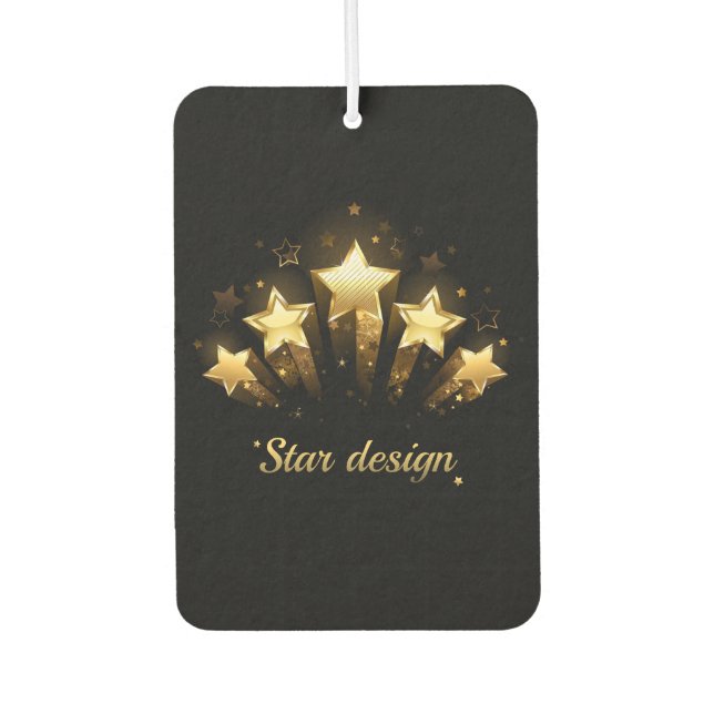 Ambientador Cinco estrellas de oro en negro (Anverso)