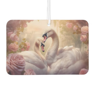 Ambientador Cisnes rosados y blancos