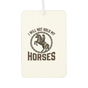 Ambientador Cita divertida de caballo Diseño vintage de equita