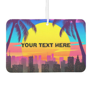 Ambientador Ciudad de palmeras sintéticas retro personalizadas
