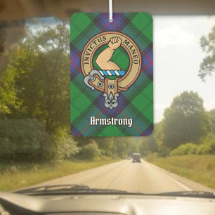 Ambientador Clan Armstrong Escudo sobre Tartan Air Freshener