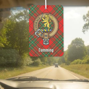 Ambientador Clan Cumming Escudo sobre Tartán