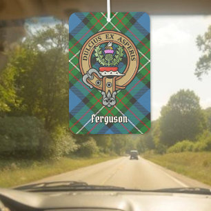 Ambientador Clan Ferguson Escudo sobre Tartán