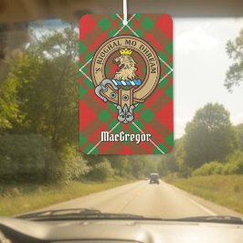 Ambientador Clan Gregor Escudo sobre Tartan Air Freshener