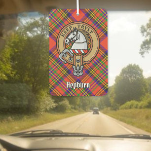 Ambientador Clan Hepburn Escudo sobre Tartán