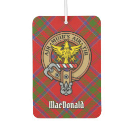 Ambientador Clan MacDonald de Keppoch Escudo sobre Tartán