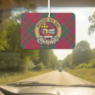 Ambientador Clan MacDougall Escudo sobre Tartán