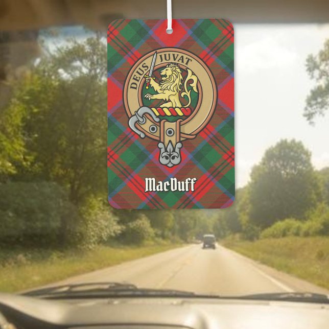 Ambientador Clan MacDuff Escudo sobre Tartán (Subido por el creador)