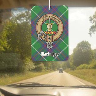 Ambientador Clan MacIntyre Escudo sobre la caza de tartán