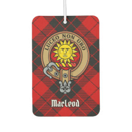 Ambientador Clan MacLeod de Raasay Escudo sobre Tartán
