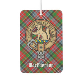 Ambientador Clan MacPherson Escudo sobre Tartan Air Freshener