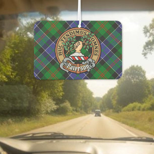 Ambientador Clan Paterson Escudo sobre Tartán