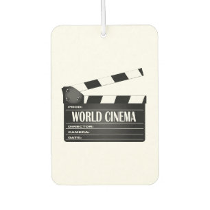 Ambientador Clapperboard de película de cine mundial