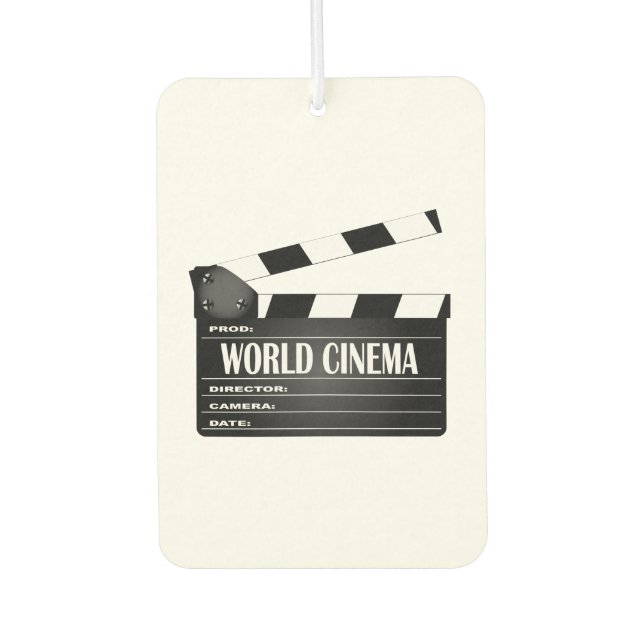 Ambientador Clapperboard de película de cine mundial (Anverso)