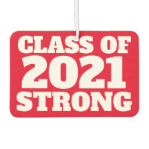 Clase de 2021 fuerte negrita rojo superior