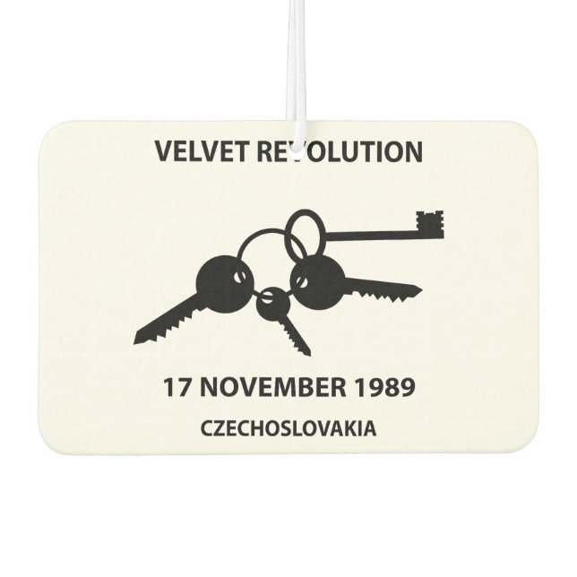 Ambientador Clinking keys - velvet revolution symbol (Anverso)