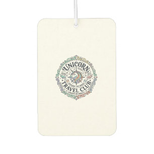 Ambientador Club de Viajes Unicornio Diseño Original Zazzle_1
