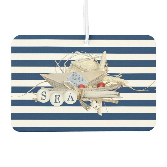 Ambientador Clúster Nautico De Barcos Marinos - Mar (Anverso)