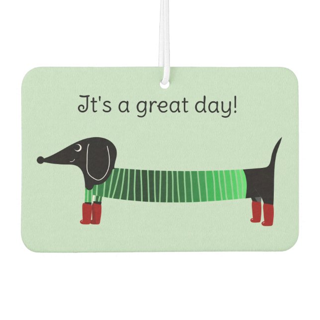 Ambientador Coche Dachshund  (Anverso)