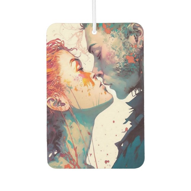 Ambientador Coche fotográfico personalizado de dos caras (Anverso)