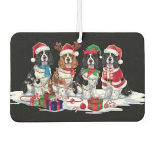 Ambientador Cocker Spaniel Santa hat rivaliza con elefantes Na