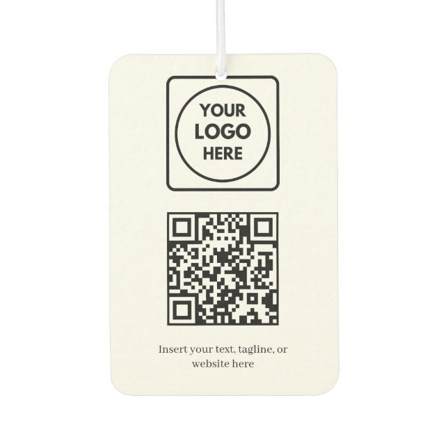 Ambientador Código QR Blanco | Negocio Profesional Simple (Anverso)