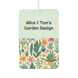 Ambientador Código QR de Negocio de Jardinería Promocional Mod
