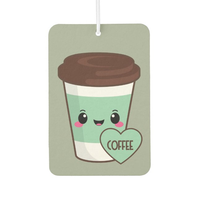 Ambientador Coffee Emoji Lover (Anverso)