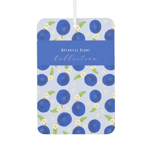 Ambientador Colección de Ciruelas Botánicas Azul (Anverso)